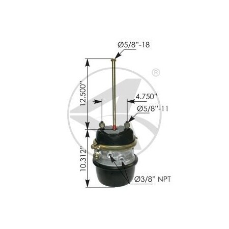 Automann Spring Brake Piggy Back Assembly 179.SB3036S